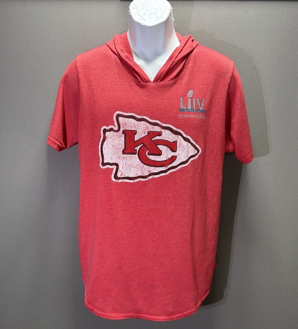 Kansas City Chiefs Mahomes #15 Pro Line Hoodie Shirt Mens L Red Super Bowl LIV